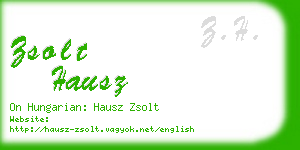 zsolt hausz business card